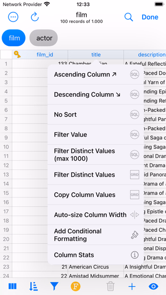 MySQL Mobile Client Screenshot 3 - AppWisp.com MySQL Mobile Client Screenshot 3 - AppWisp.com