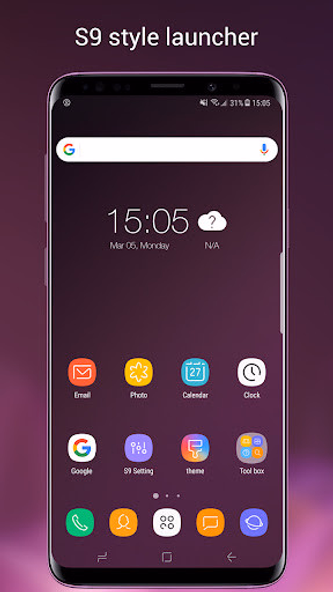 Super S9 Launcher for Galaxy S Screenshot 1 - AppWisp.com Super S9 Launcher for Galaxy S Screenshot 1 - AppWisp.com