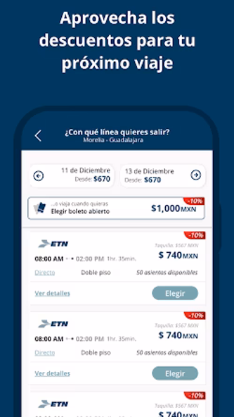 ETN: Transporte y Autobuses MX Screenshot 2 - AppWisp.com ETN: Transporte y Autobuses MX Screenshot 2 - AppWisp.com