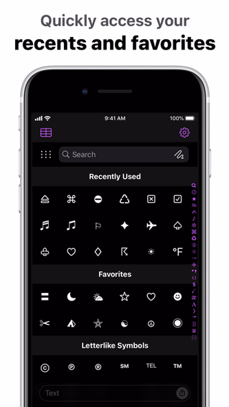 UniChar — Unicode Keyboard Screenshot 3 - AppWisp.com UniChar — Unicode Keyboard Screenshot 3 - AppWisp.com