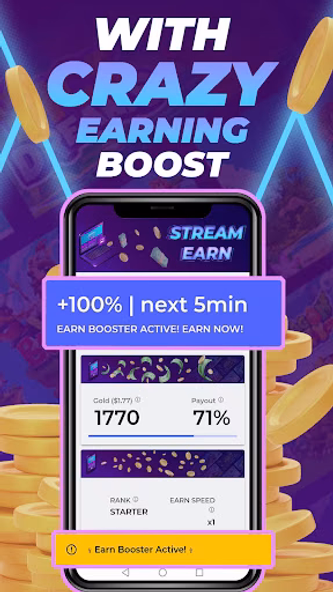 Stream Earn: Earn Paypal Cash Screenshot 2 - AppWisp.com Stream Earn: Earn Paypal Cash Screenshot 2 - AppWisp.com
