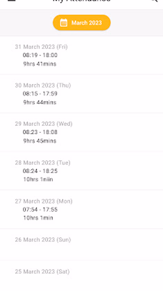 Time Attendance Screenshot 2 - AppWisp.com Time Attendance Screenshot 2 - AppWisp.com