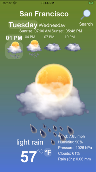 Your Weather App Screenshot 1 - AppWisp.com Your Weather App Screenshot 1 - AppWisp.com