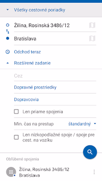 Cestovné poriadky CP Screenshot 2 - AppWisp.com Cestovné poriadky CP Screenshot 2 - AppWisp.com