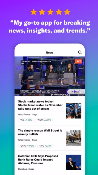 Yahoo Finance: Stocks & News Screenshot 4 - AppWisp.com Yahoo Finance: Stocks & News Screenshot 4 - AppWisp.com