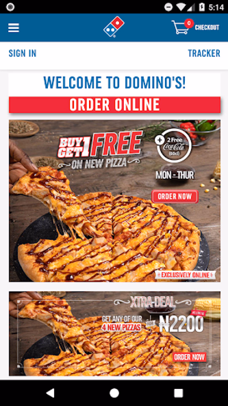 Domino's Pizza Nigeria Screenshot 2 - AppWisp.com Domino's Pizza Nigeria Screenshot 2 - AppWisp.com