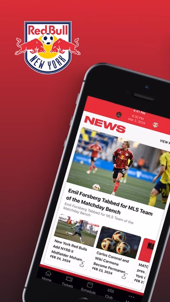New York Red Bulls Screenshot 1 - AppWisp.com New York Red Bulls Screenshot 1 - AppWisp.com