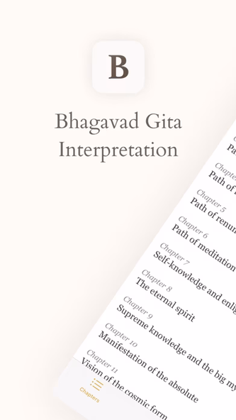 Bhagavad Gita Interpretation Screenshot 1 - AppWisp.com