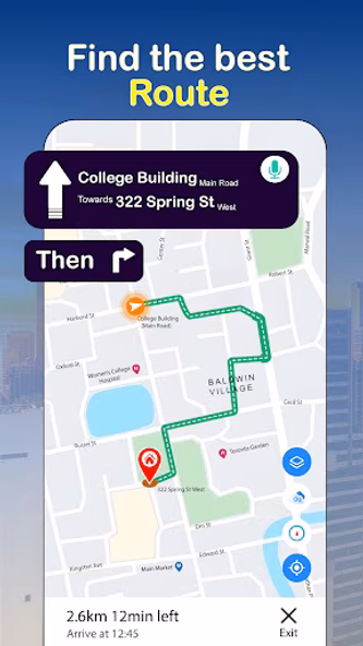 GPS Navigation Earth Map View Screenshot 1 - AppWisp.com GPS Navigation Earth Map View Screenshot 1 - AppWisp.com