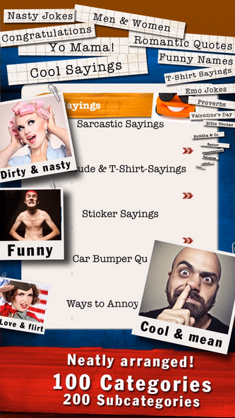 Funny Sayings - Jokes und Quotes That Make You Laugh Screenshot 2 - AppWisp.com Funny Sayings - Jokes und Quotes That Make You Laugh Screenshot 2 - AppWisp.com
