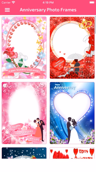 Anniversary Photo Frames Screenshot 1 - AppWisp.com Anniversary Photo Frames Screenshot 1 - AppWisp.com