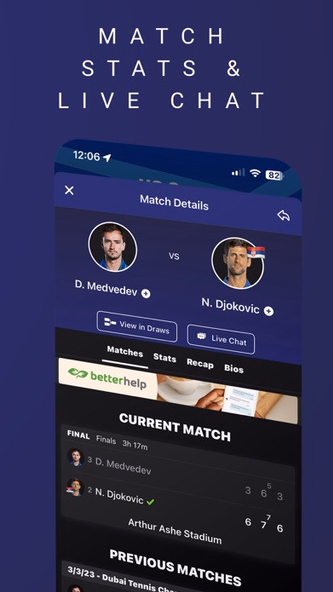 TennisONE - Tennis Live Scores Screenshot 4 - AppWisp.com TennisONE - Tennis Live Scores Screenshot 4 - AppWisp.com