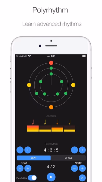 Poly Metronome Screenshot 3 - AppWisp.com Poly Metronome Screenshot 3 - AppWisp.com