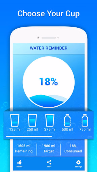 Water Drinking Reminder: Alarm Screenshot 4 - AppWisp.com Water Drinking Reminder: Alarm Screenshot 4 - AppWisp.com