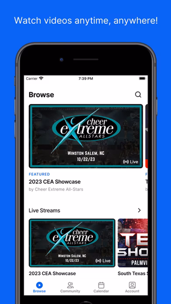 CheerLive Screenshot 1 - AppWisp.com CheerLive Screenshot 1 - AppWisp.com