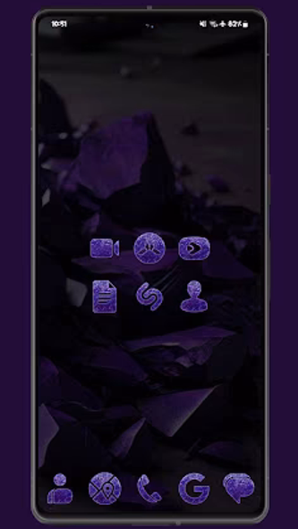 Purple Shine Rocks Icon Pack Screenshot 2 - AppWisp.com Purple Shine Rocks Icon Pack Screenshot 2 - AppWisp.com