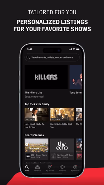 Live Nation – For Concert Fans Screenshot 1 - AppWisp.com Live Nation – For Concert Fans Screenshot 1 - AppWisp.com