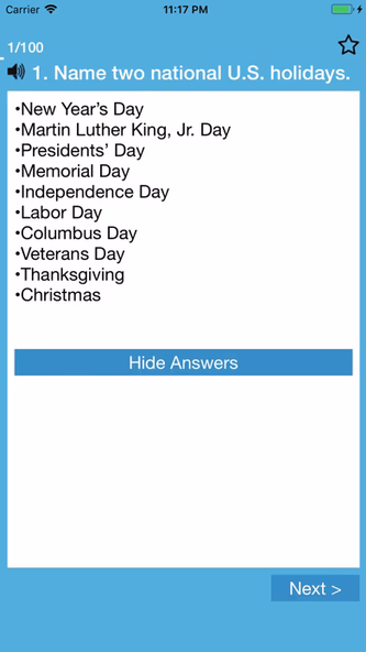 US Citizenship Test 2025 Screenshot 3 - AppWisp.com US Citizenship Test 2025 Screenshot 3 - AppWisp.com