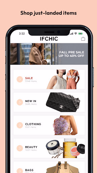 IFCHIC - Luxury Designer Shop Screenshot 1 - AppWisp.com IFCHIC - Luxury Designer Shop Screenshot 1 - AppWisp.com