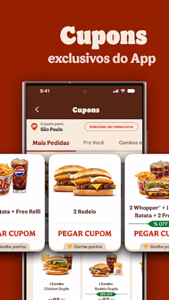 Burger King Brasil Screenshot 2 - AppWisp.com Burger King Brasil Screenshot 2 - AppWisp.com