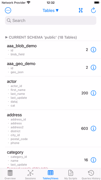 MySQL Mobile Client Screenshot 1 - AppWisp.com MySQL Mobile Client Screenshot 1 - AppWisp.com
