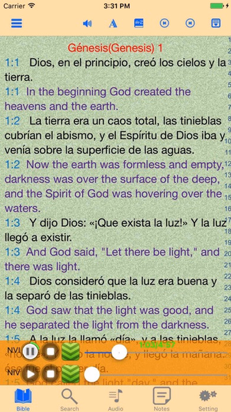 Spanish-English Bilingual Holy Bible Screenshot 1 - AppWisp.com Spanish-English Bilingual Holy Bible Screenshot 1 - AppWisp.com