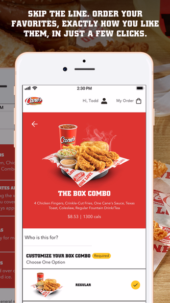 Raising Cane's Chicken Fingers Screenshot 2 - AppWisp.com Raising Cane's Chicken Fingers Screenshot 2 - AppWisp.com