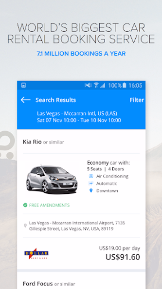 Rentalcars.com Car Rental App Screenshot 4 - AppWisp.com Rentalcars.com Car Rental App Screenshot 4 - AppWisp.com