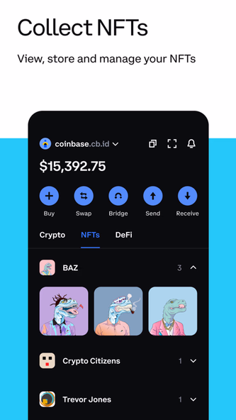 Coinbase Wallet: NFTs & Crypto Screenshot 2 - AppWisp.com Coinbase Wallet: NFTs & Crypto Screenshot 2 - AppWisp.com
