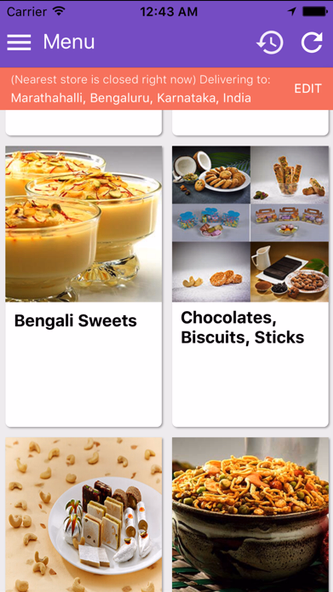 Kanti Sweets Screenshot 1 - AppWisp.com Kanti Sweets Screenshot 1 - AppWisp.com