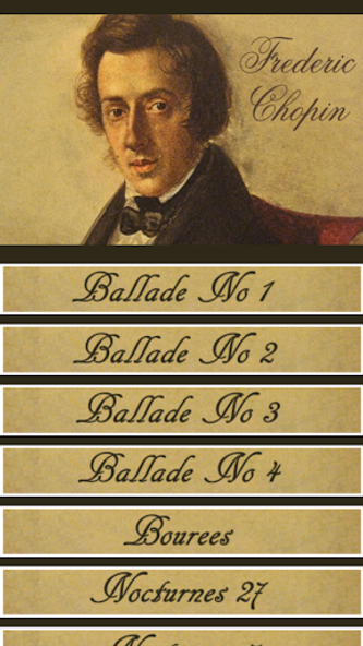 Chopin Classical Music Screenshot 1 - AppWisp.com Chopin Classical Music Screenshot 1 - AppWisp.com