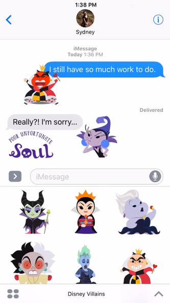 Disney Stickers: Villains Screenshot 1 - AppWisp.com Disney Stickers: Villains Screenshot 1 - AppWisp.com