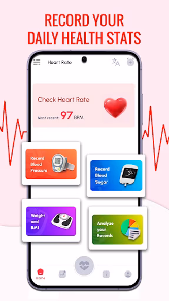 Heart Rate Monitor BPM Tracker Screenshot 2 - AppWisp.com Heart Rate Monitor BPM Tracker Screenshot 2 - AppWisp.com