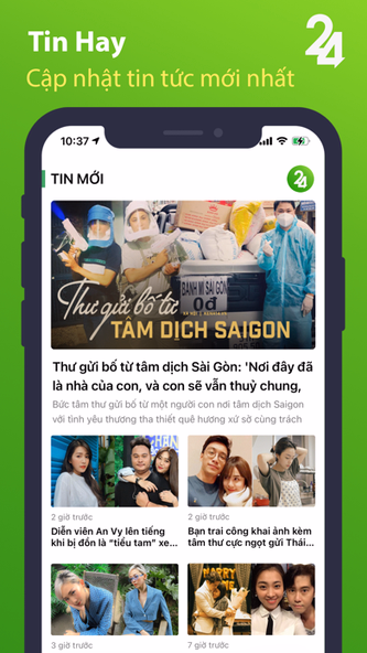 Tin Hay 24h - Đọc Báo Mới Screenshot 1 - AppWisp.com Tin Hay 24h - Đọc Báo Mới Screenshot 1 - AppWisp.com