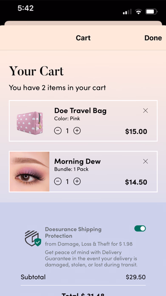Doe Beauty Screenshot 3 - AppWisp.com Doe Beauty Screenshot 3 - AppWisp.com