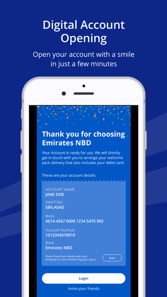 Emirates NBD Screenshot 1 - AppWisp.com Emirates NBD Screenshot 1 - AppWisp.com