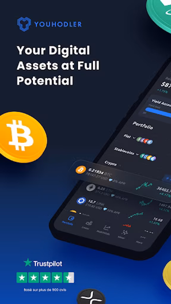 YouHodler: BTC & Crypto Wallet Screenshot 1 - AppWisp.com YouHodler: BTC & Crypto Wallet Screenshot 1 - AppWisp.com