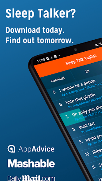 Sleep Talk Recorder Screenshot 1 - AppWisp.com Sleep Talk Recorder Screenshot 1 - AppWisp.com