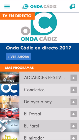 Aplicación de Onda Cádiz Screenshot 1 - AppWisp.com Aplicación de Onda Cádiz Screenshot 1 - AppWisp.com