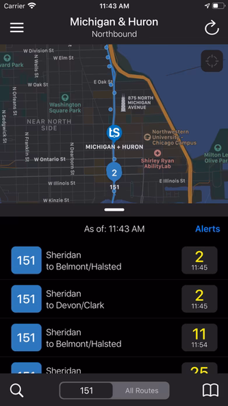 Transit Stop: CTA Tracker. Screenshot 3 - AppWisp.com Transit Stop: CTA Tracker. Screenshot 3 - AppWisp.com