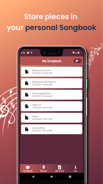 Sing2Notes - Sheet from Vocals Screenshot 2 - AppWisp.com Sing2Notes - Sheet from Vocals Screenshot 2 - AppWisp.com