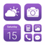 Wow Purple White - Icon Pack - AppWisp.com
