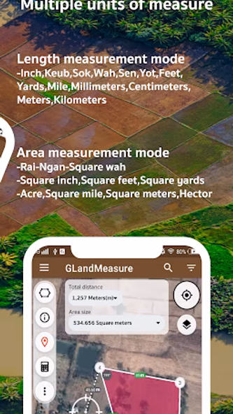 GLand : GPS Field Area Measure Screenshot 2 - AppWisp.com GLand : GPS Field Area Measure Screenshot 2 - AppWisp.com