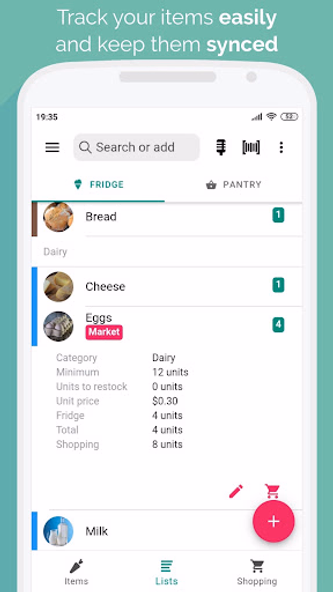 Pantrify Grocery shopping list Screenshot 3 - AppWisp.com Pantrify Grocery shopping list Screenshot 3 - AppWisp.com