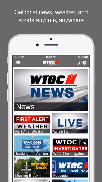 WTOC 11 News Screenshot 1 - AppWisp.com WTOC 11 News Screenshot 1 - AppWisp.com