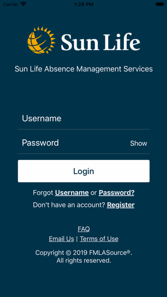 Sun Life AMS Screenshot 1 - AppWisp.com Sun Life AMS Screenshot 1 - AppWisp.com