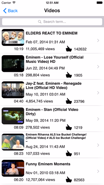 Eminem : Artist version Screenshot 3 - AppWisp.com Eminem : Artist version Screenshot 3 - AppWisp.com