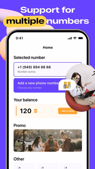 Duo Caller - 2nd Phone Number Screenshot 4 - AppWisp.com Duo Caller - 2nd Phone Number Screenshot 4 - AppWisp.com