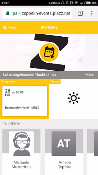 Zeppelin Events Screenshot 1 - AppWisp.com Zeppelin Events Screenshot 1 - AppWisp.com
