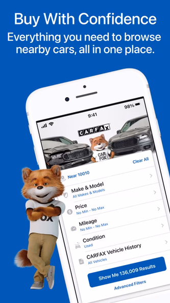 CARFAX - Shop New & Used Cars Screenshot 1 - AppWisp.com CARFAX - Shop New & Used Cars Screenshot 1 - AppWisp.com